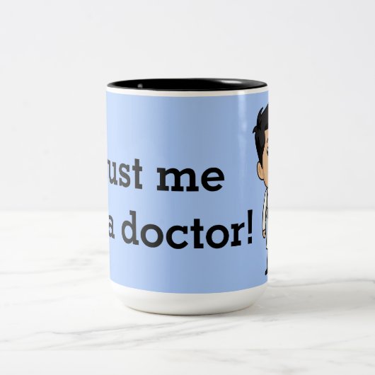 Trust Me Doc Tweekleurige Koffiemok (Center)