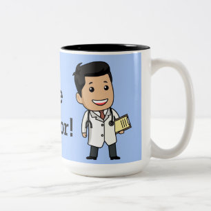 Trust Me Doc Tweekleurige Koffiemok