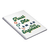 Trust Me I Am A Civil Engineer Notitieboek (Rechterzijde)