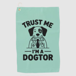 Trust Me I’m a Dogtor Golfhanddoek