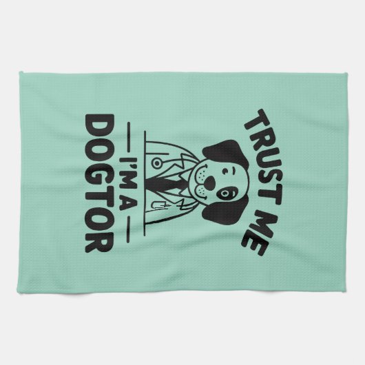 Trust Me I’m a Dogtor Theedoek (Horizontaal)