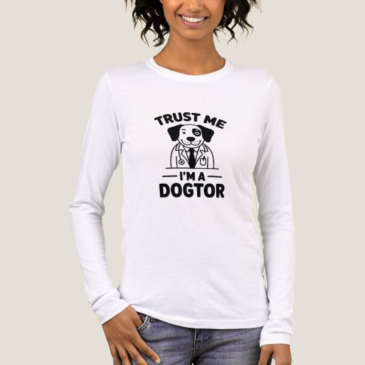 Trust Me I’m a Dogtor Tri-Blend Shirt (Voorkant volledig)
