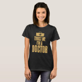 Trust Me I'm A Doctor Retro Cool   Present T-shirt (Voorkant volledig)