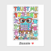 Trust Me Im a Mathematician Cute Math Sticker (Feuille)