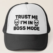 Trust Me - I'm In Boss Mode™ Trucker Hat Trucker Pet (Voorkant)