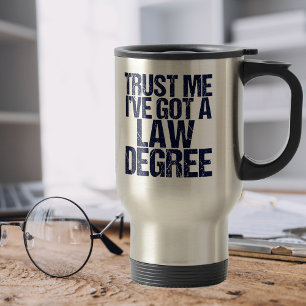 Trust Me Lawyer Humor Law School Afstuderen Reisbeker