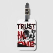 Trust No One Bagagelabel (Voorkant (verticaal))