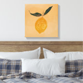 Trust quote en lemon - inspirerend home decor canvas afdruk (Insitu (Slaapkamer))