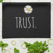TRUST Text and Daisy Theedoek (Gevouwen)
