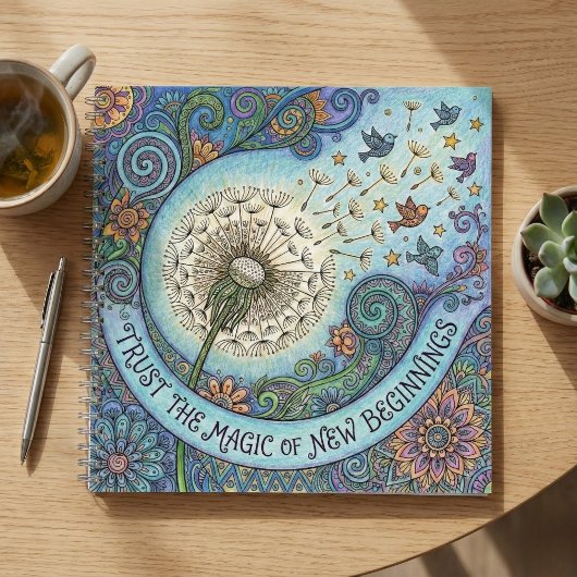 Trust The Magic of New Beginnings Spiral Notebook Notitieboek