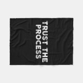 Trust The Process Srts Slogan Motivational Fleece Deken (Voorkant (Horizontaal))