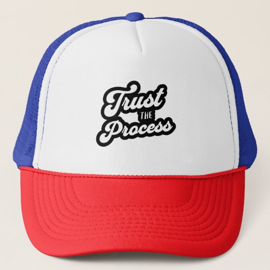Trust The Process Trucker Hat Trucker Pet (Voorkant)