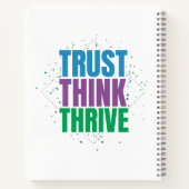 Trust Think Thrive – Motivational Quote Design Notitieboek (Achterkant)