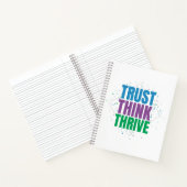 Trust Think Thrive – Motivational Quote Design Notitieboek (Binnen)