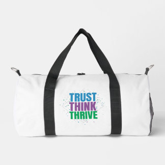 Trust Think Thrive – Motivational Quote Design Plunjezak