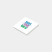 Trust Think Thrive – Motivational Quote Design Post-it® Notes (Schuin)