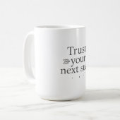 Trust Your Next Step Algorithm Mug Koffiemok (Voorkant links)