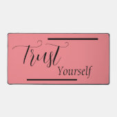 'Trust Yourself' - Black Lettering Bureaumat (Voorkant)