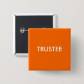 TRUSTEE VIERKANTE BUTTON 5,1 CM (Voorkant /achterkant)