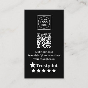Trustpilot Review QR-bedrijfskaart Visitekaartje