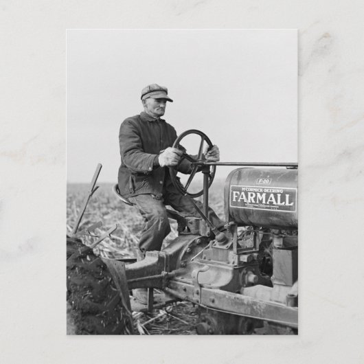 Trusty Old Tractor, 1930s Briefkaart (Voorkant)