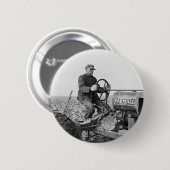 Trusty Old Tractor, 1930s Ronde Button 5,7 Cm (Voorkant /achterkant)