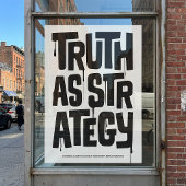Truth As Strategy Poster – Typography Wall Print