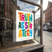 Truth As Strategy Poster – Typography Wall Print
