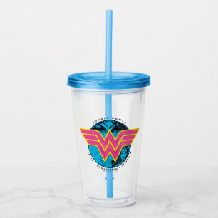 Truth Compassion Sterkte Comic Wonder Woman Logo Acryl Drinkbeker