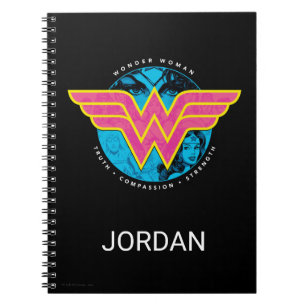 Truth Compassion Sterkte Comic Wonder Woman Logo Notitieboek