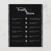 Truth Dare Gothic Floral Bachelorette Party (Voorkant)