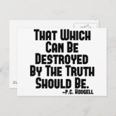 Truth Hurts Briefkaart (Voorkant / Achterkant)