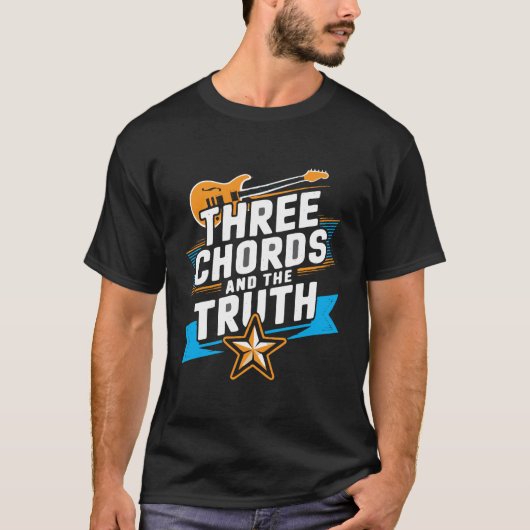 Truth in Strings - Minimalistisch T-shirt voor Gui (Voorkant)