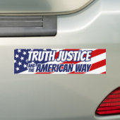Truth Justice and the American Way Bumpersticker (Op auto)