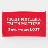 Truth Matets Impeachment Protest Sign Spandoek (Horizontaal)