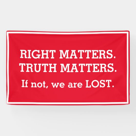Truth Matets Impeachment Protest Sign Spandoek (Horizontaal)