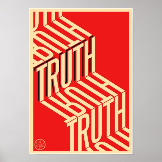 Truth minimalist Typography Poster (Voorkant)