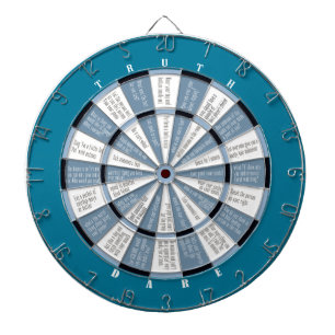 Truth of Dare (geen zoen) Blue Dartbord