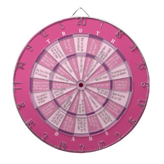Truth of Dare (geen zoen) Roze Dartbord