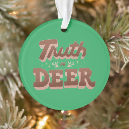 Truth ou cerf drôle de jeu de mots (Arbre)