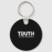 Truth The New Hate Speech Funny Quote Sleutelhanger (Voorkant)