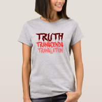 TRUTH TRANSCENDS RED TODDLER RAGLAN