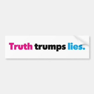 Truth Trumps Lies Bumpersticker