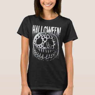 Trypophobia Pumpkin Spooky Skull Creepy Halloween T-shirt