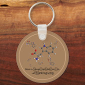 Tryptophan Molecule Sleutelhanger (Achterkant)