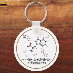 Tryptophan Molecule Sleutelhanger