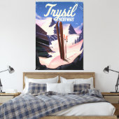 Trysil Norway ski Canvas Afdruk (Insitu (Slaapkamer))
