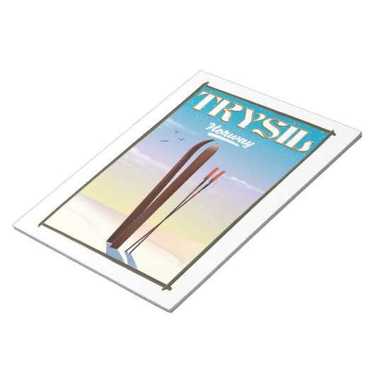 Trysil Norway skiposter Noorwegen Notitieblok (Schuin)