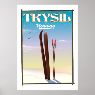 Trysil Norway skiposter Noorwegen Poster