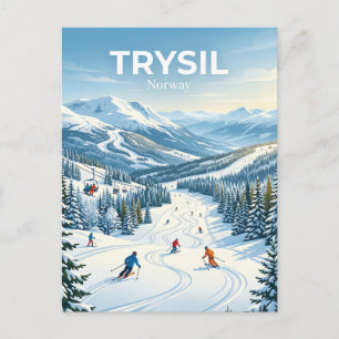 Trysil Ski Resort Noorwegen Briefkaart